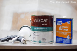 Painting Furniture with Pre-Catalyzed Lacquer - The Weathered Door