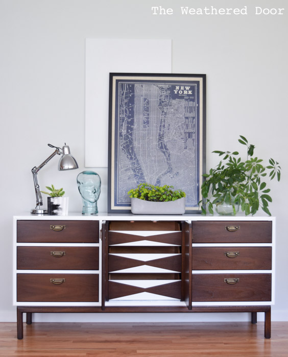 5 Fresh Geometric Furniture Makeovers - The Weathered Door